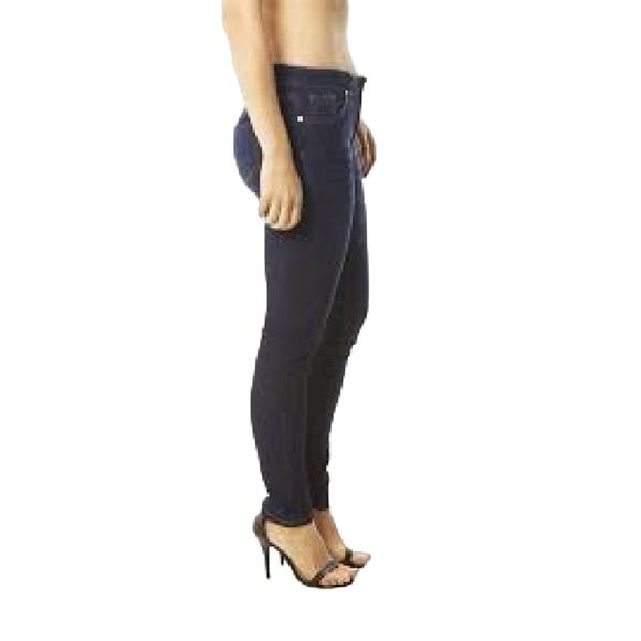 YRL Fantasy Blue Denim Skinny Jeans Size 0 - Picture 3 of 5